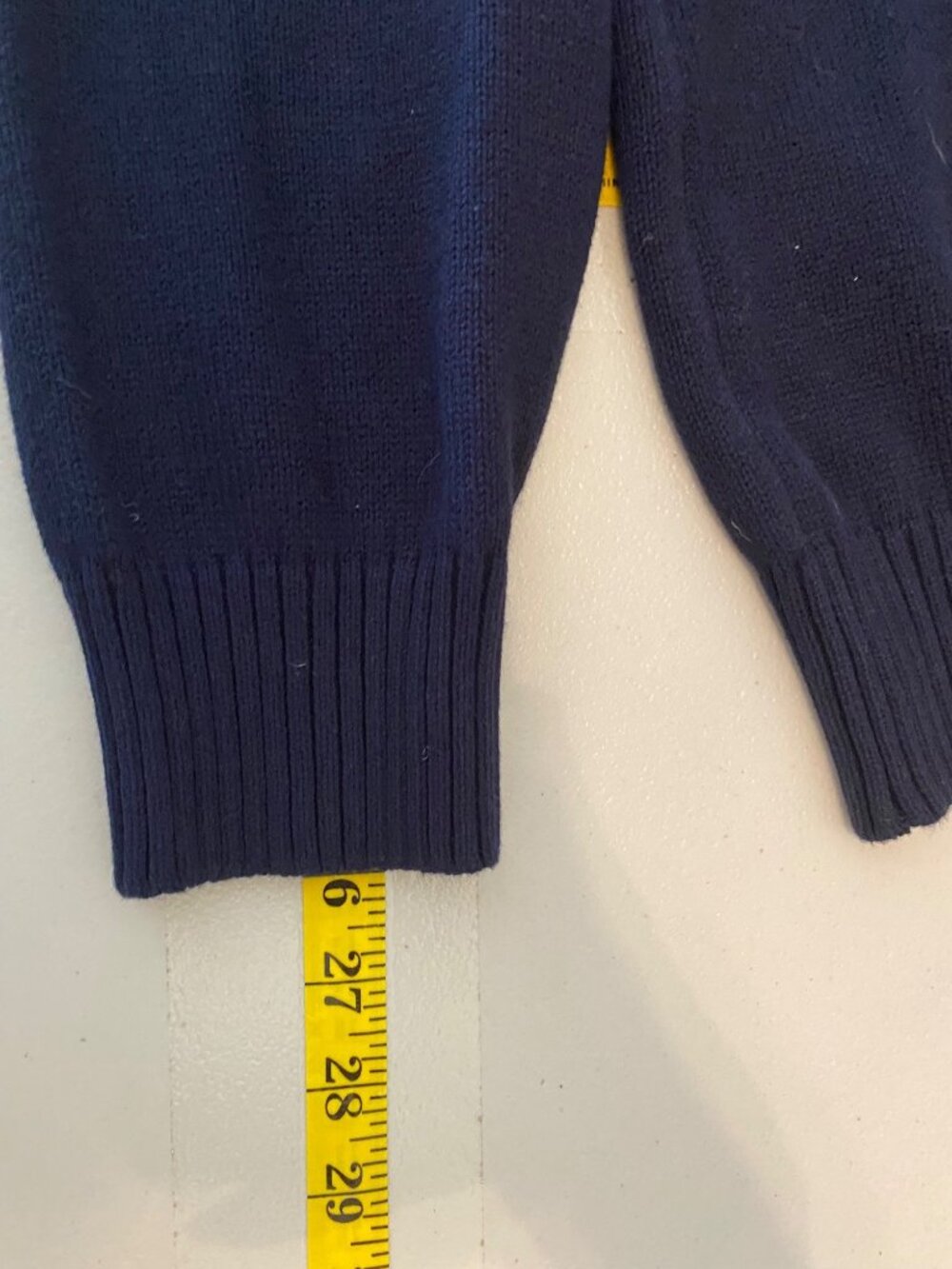 NWT Weatherproof Vintage Navy Half-Zip Sweater Nordic Pattern 100% Cotton - Picture 10 of 10